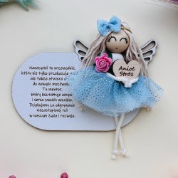 Aniołek magnes - Prezent na dzień nauczyciela Tabliczka